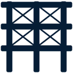 Dark blue scaffold design graphic
