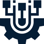 Dark blue scaffold design graphic