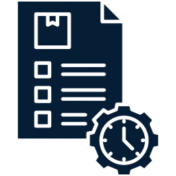 Document checklist with clock icon